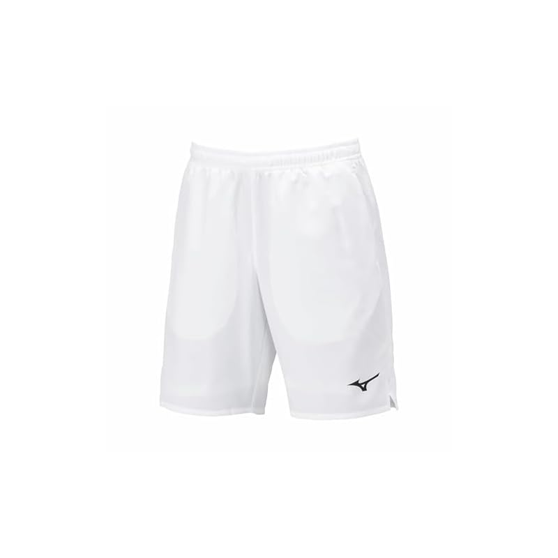 Tennis/Badminton Game Shorts, Half Pants, Japan Badminton Association Approved, Unisex, Adult, White, Size L (62JBB023)