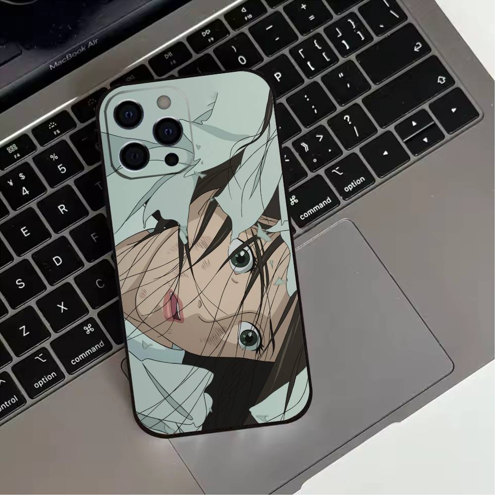 The Boy and the Heron  Phone Case For iPhone 17,16,15,14,13,12,11 Plus,Pro Max,XS,Soft Silicone Black Cover