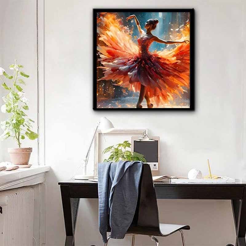 New Arrival 5D DIY Full Circle Diamond Painting "Dance" Embroidery Cross Stitch Home Decor Gift