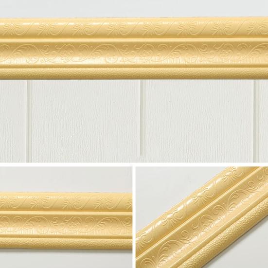 2,3 m DIY Zdejmowane samoprzylepne naklejki na listwy przypodłogowe Kalkomanie w tle TV
