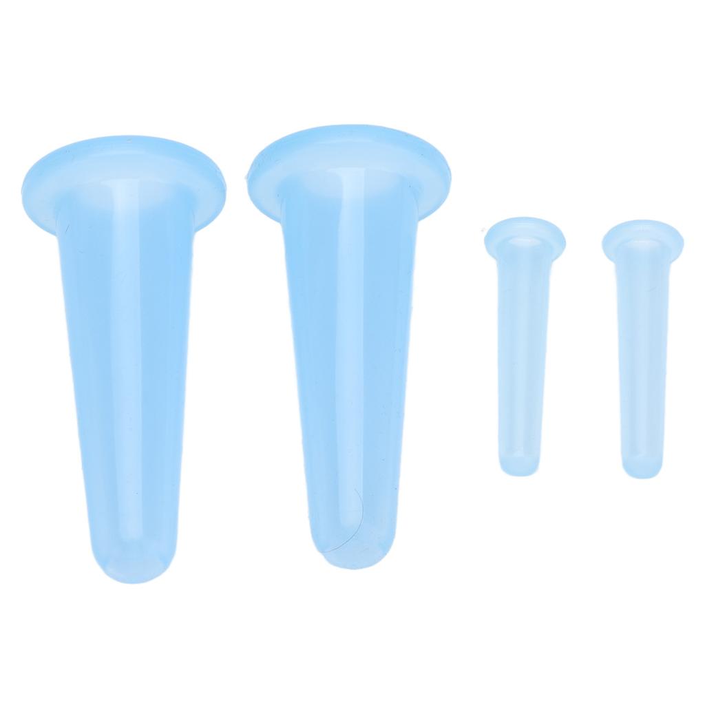 4pcs Cupping Set Massage Therapy Cups Convenient Practical Compact Lightweight Soft Flexible