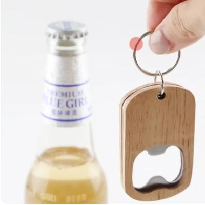 Neuer Bierflaschenöffner mit Holzgriff Massivholz Bierflaschenöffner Edelstahl Bierflaschenöffner