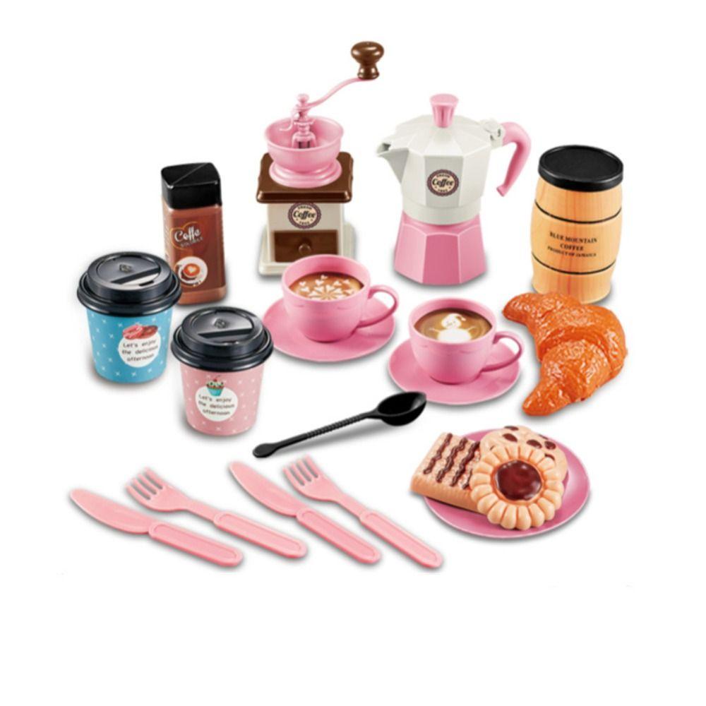 

Tableware Simulation Coffee Machine Kids Toy Coffee Set Afternoon Tea Game Play House Toy H