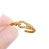 Korean Style Unisex Rhinestone Gold-Plated Copper Bracelet