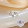Silver Plated Simplicity Women Earring Hypoallergenic Small Love Heart Sweet Teen Ear Piercing Stud Earrings Jewelry Presen
