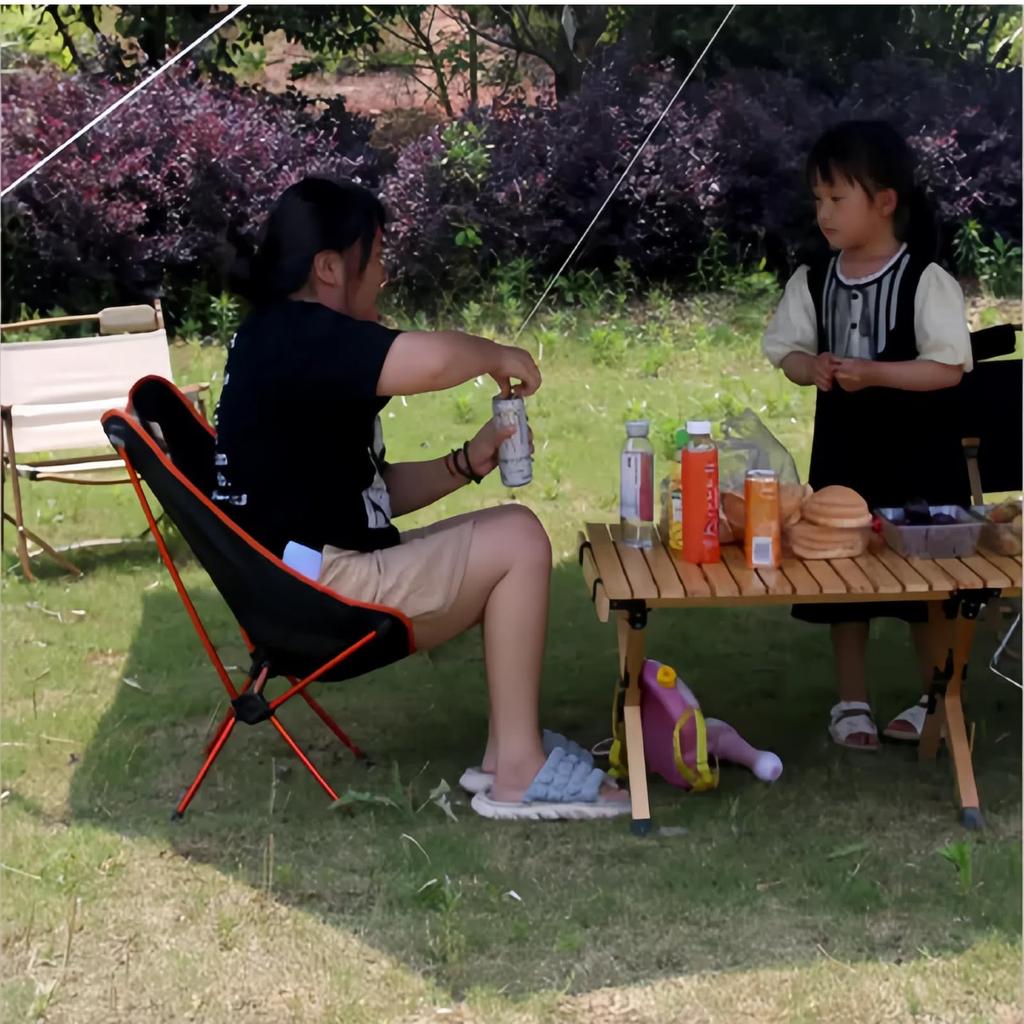 HZT Folding Chair for Outdoor Compact and Made of 600D Oxford Cloth and Nylon 140kg Load Low Easy Foot Cover Perfect for Music Fishing and Any Other