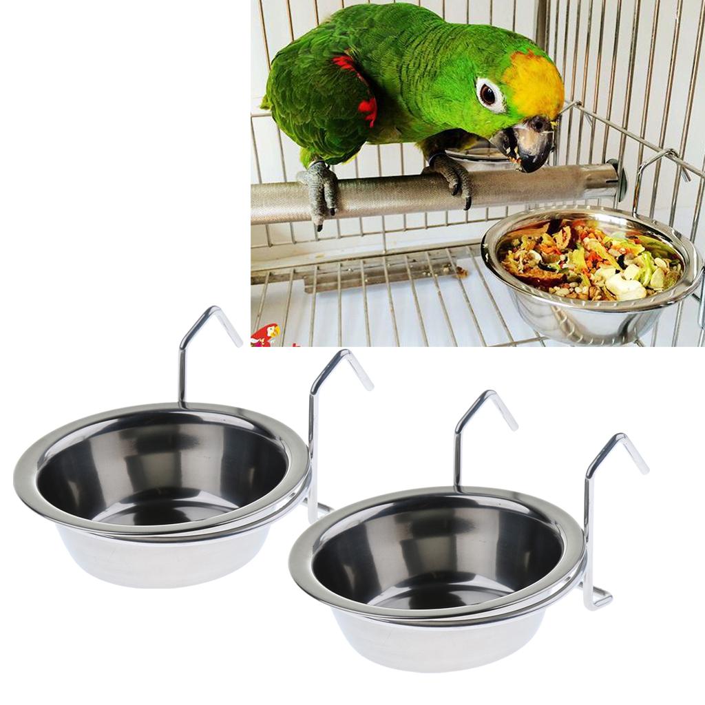 parrot feeding dishes
