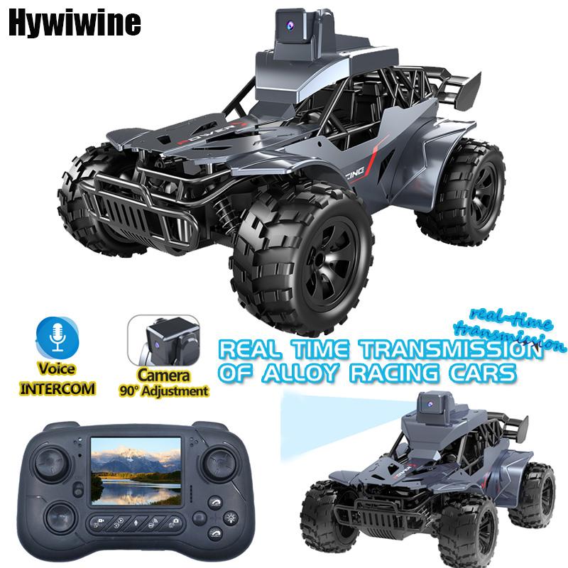 Rc Car with Camera Lcd Remote Fpv Real Time Transmission High Speed 2.4g Remote Control Car Voice Chat Toys For Kids Adults