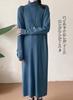 Bidason Knit Long Loose Long Cute Commuting Women's Dress, Autumn/Winter, Warm, Length, Turtleneck, Fit, Soft, Comfortable, Sleeves, Simple, Stylish,