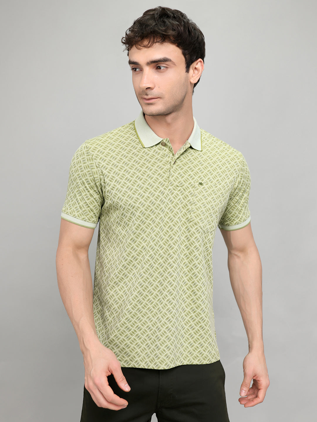 Monte Carlo Men Regular Fit Green Tshirt XL зелёный