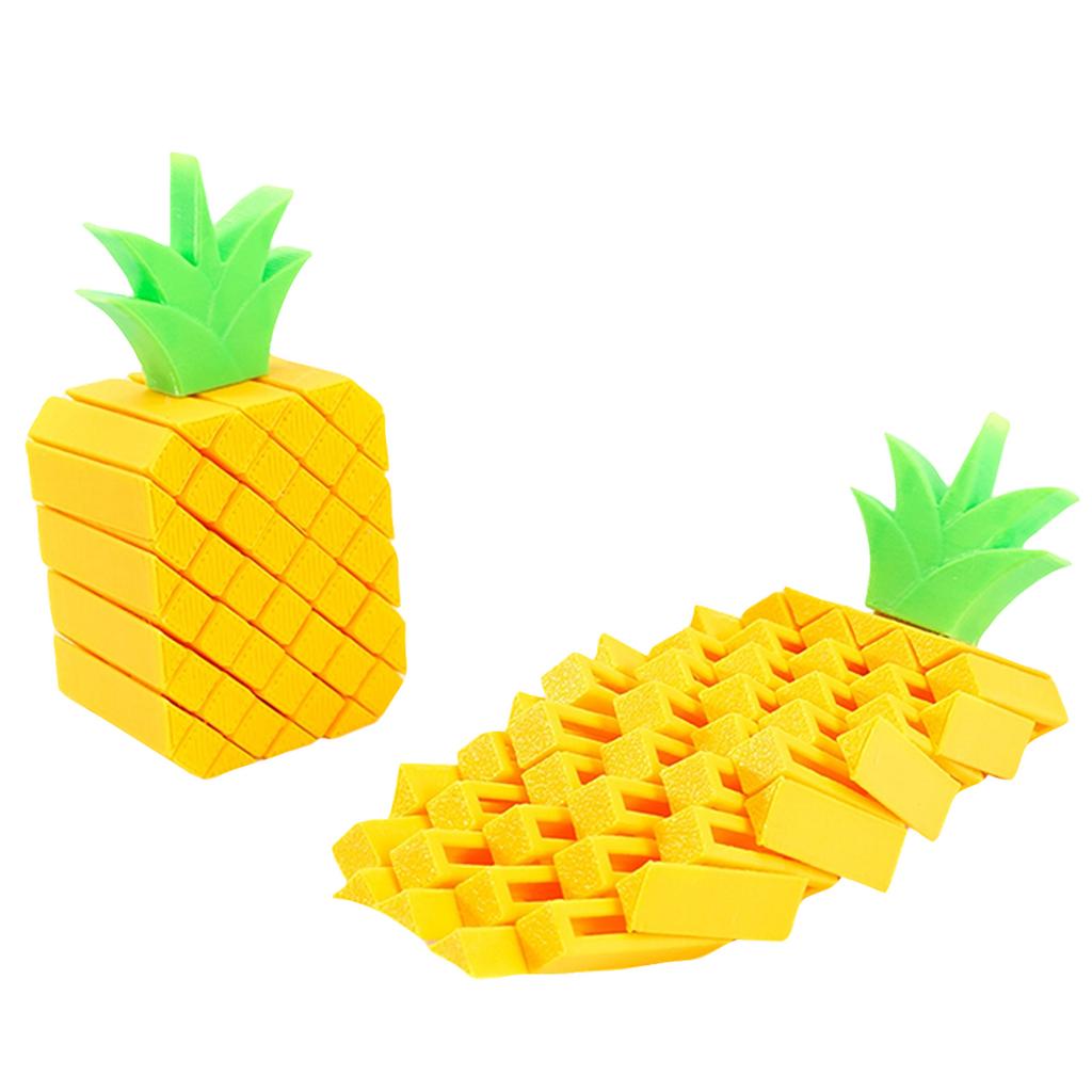Fruit Shaped Puzzle Toy 3D Cube Brain Teaser Educational Block Game for Kids and Adults Novelty Shape Design for Cognitive Development