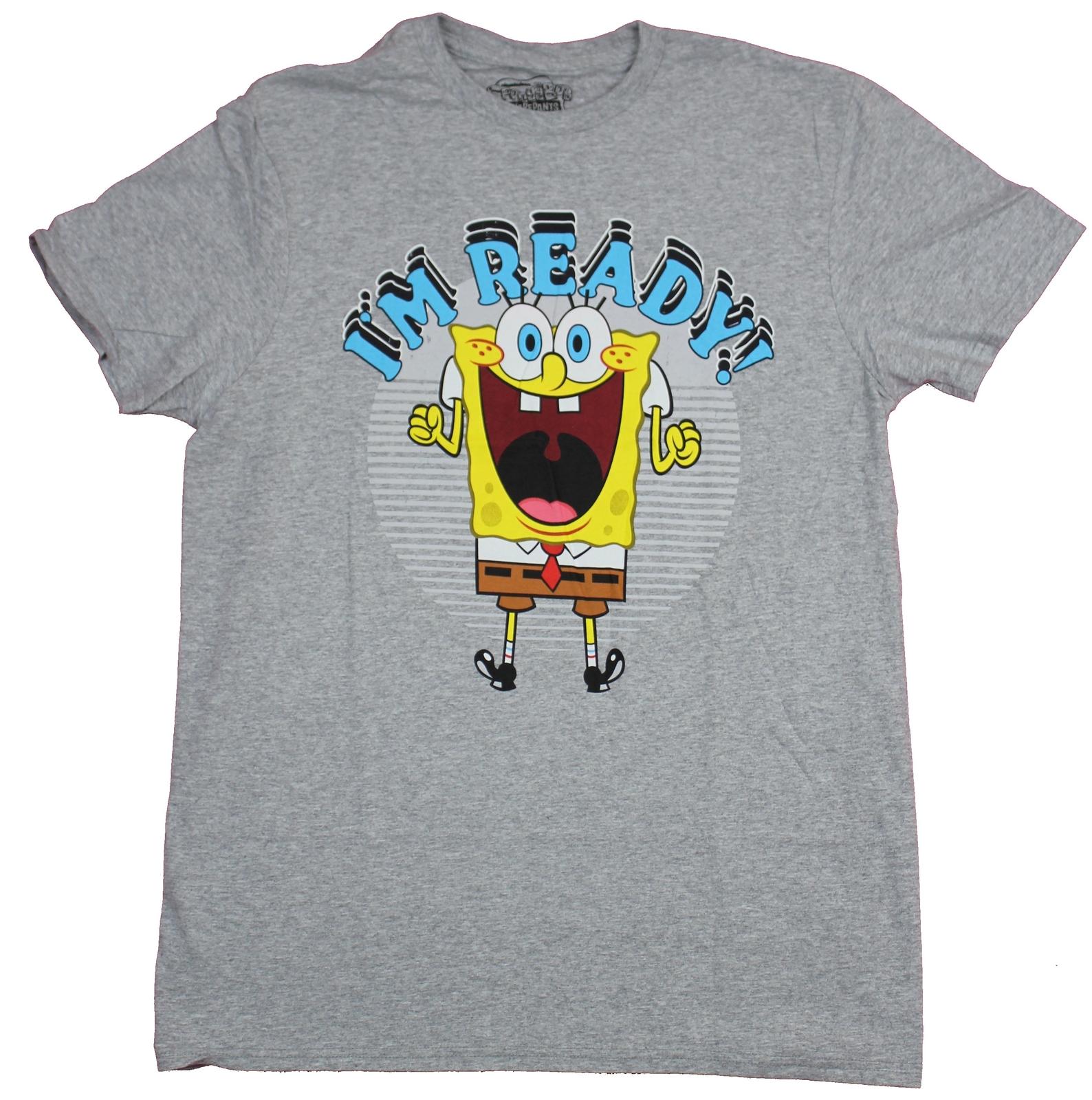 SpongeBob SquarePants Adult New T-Shirt - I m Ready Super Excited SpongeBob XXXXL
