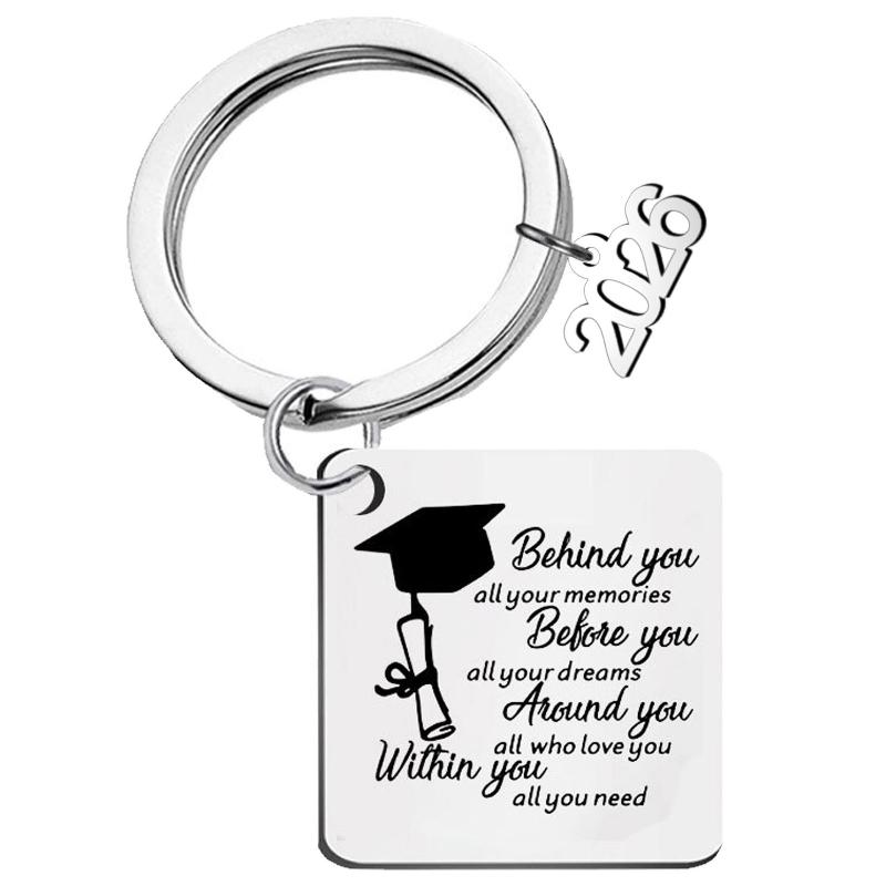 Farewell Gift Graduation Keychain Class Of 2026 Keychain Pendant Durable Stainless Steel Keepsake Nursing Law Students