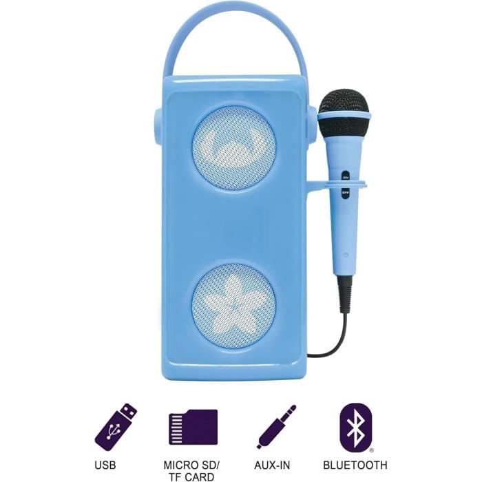 Lexibook - enceinte bluetooth® stitch avec micro - effets lumineux multicolores - dès 3 ans - port de carte sd/tf - dès 3 ans