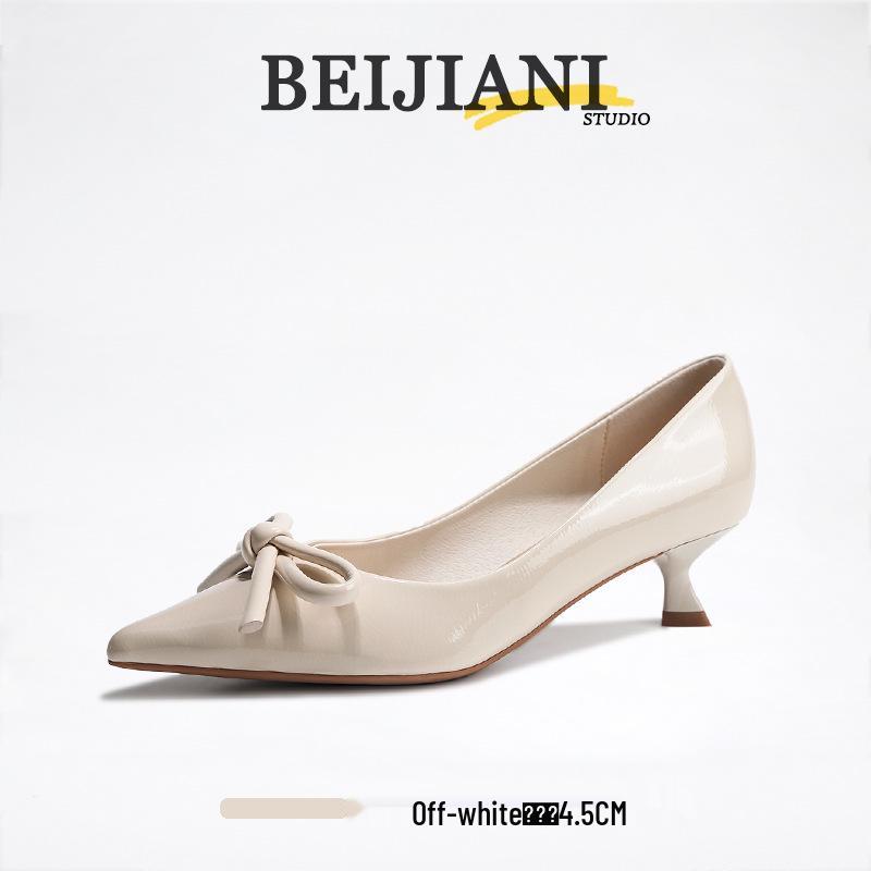

BEIJIANI Women s Stiletto Bow High Heels - Pointed Toe Spring/Autumn Shoes 36 покинуть белый