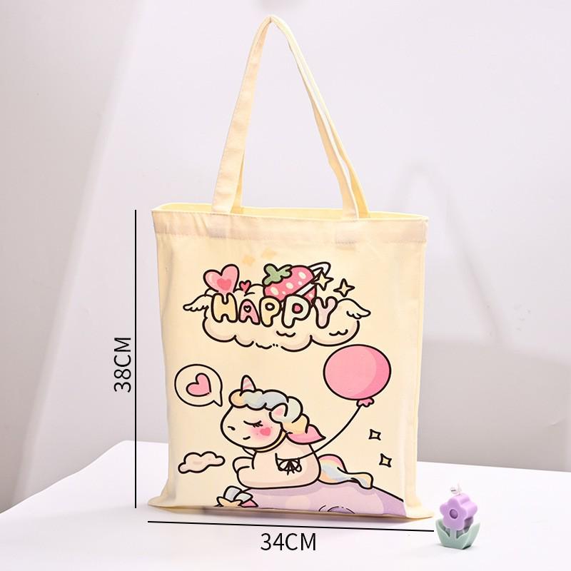 Customizable Eco-Friendly Canvas Tote with Logo or Hand-Painted Designs - Blank Cotton Bag Available for Personalization.