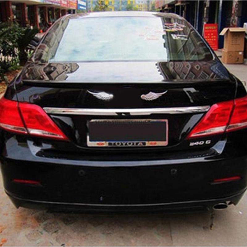 1Pair Car Auto Motorcycle Body Sticker 3D Eagle Angel Wings Fashion Gold Silver Aluminum Stickers Auto Exterior Decoration