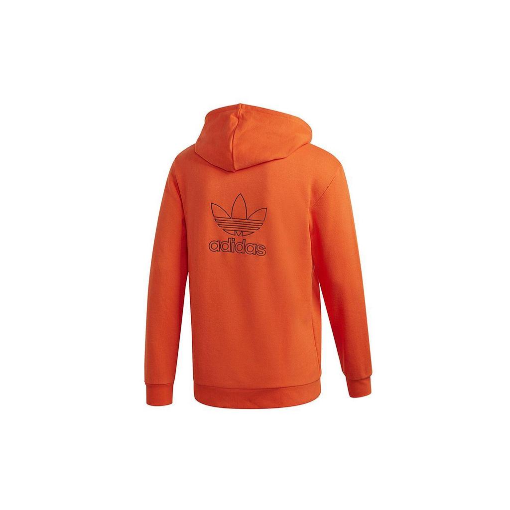 Adidas Originals Trefoil B+F TRFL Hoodie, Men Casual Sport Pullover Orange Tops GE0794