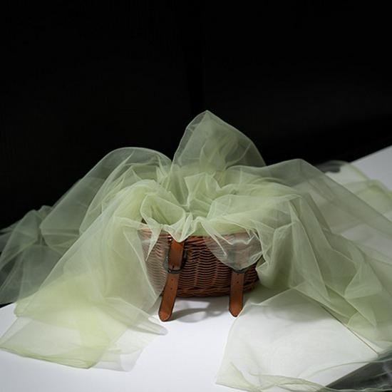 Fairy Mist Soft Tulle Fabric: Handmade Solid Color Lace Veil for Clothing DIY Projects