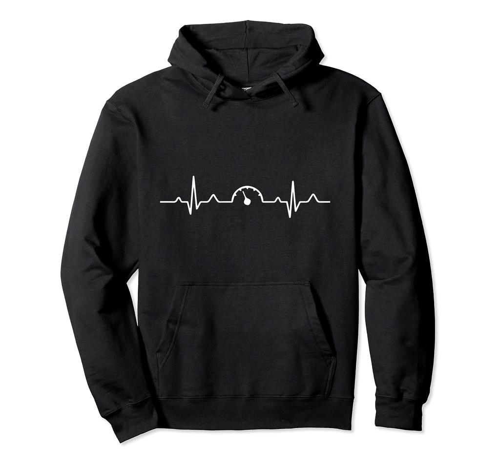 Car Speedometer Heart Rate Monitor Hoodie for Men's Salesmen