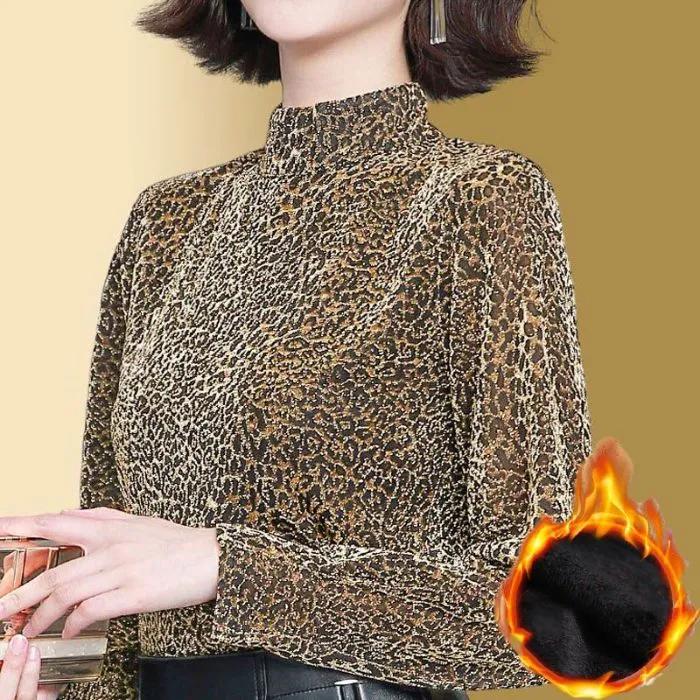 

Women s Plus Size Fleece-Lined Base Layer Top for Fall/Winter Elegant and Youthful 6XL