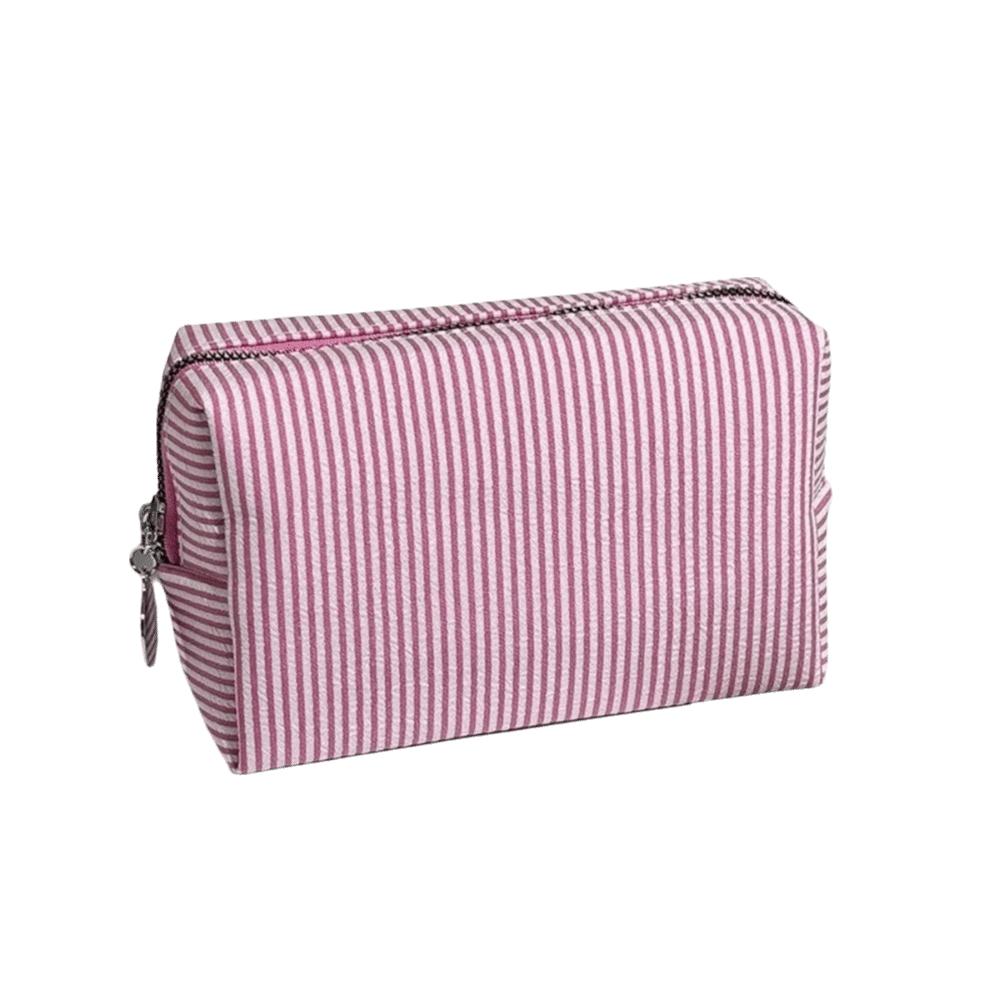 Striped Toiletry Bag Large-Capacity Makeup Storage Bag Personalized Desk Pencil Box  Travel Use