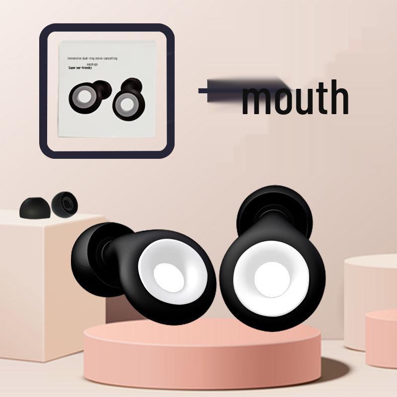 Silicone Soundproof Earplugs for Sleep & Travel - Noise Reduction for Dorms & Airplanes