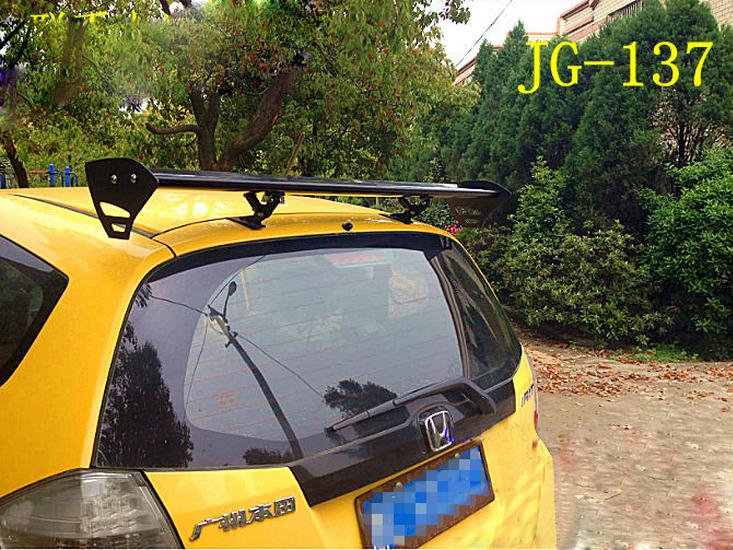 Universal No-Drill Black Aluminum Rear Spoiler for Sedans