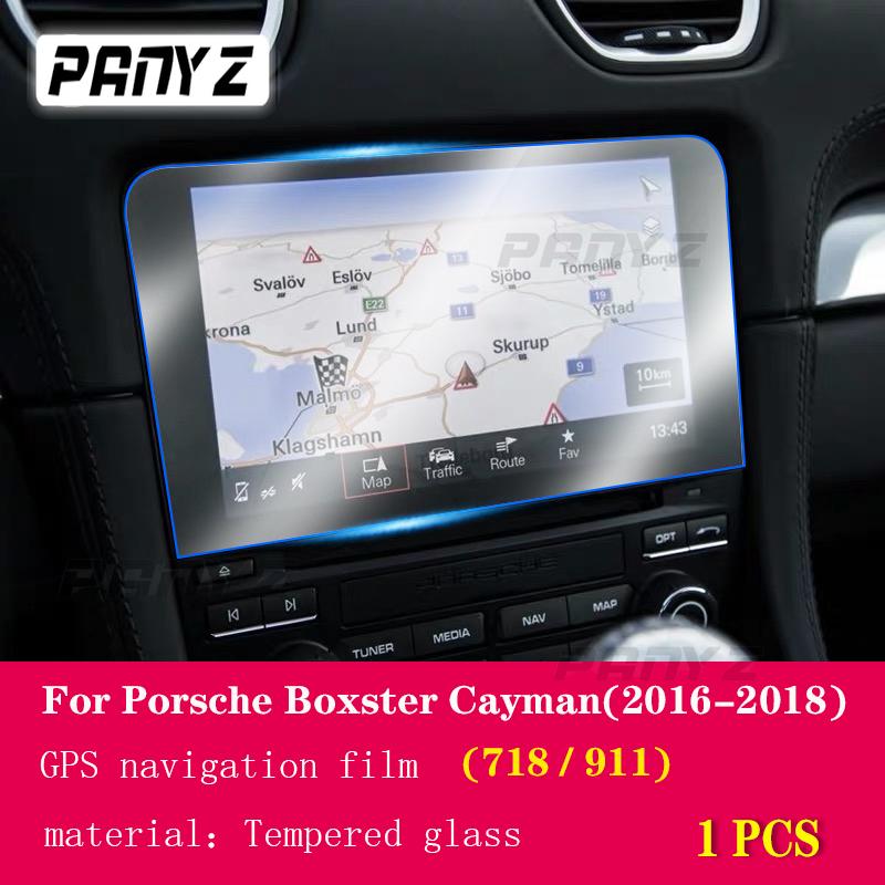 

Для Porsche 911 718 Boxster Cayman 2016-2018 Автомобильная GPS-навигационная пленка ЖК-экран Защитная пленка из закаленного стекла против царапин 1 PCS