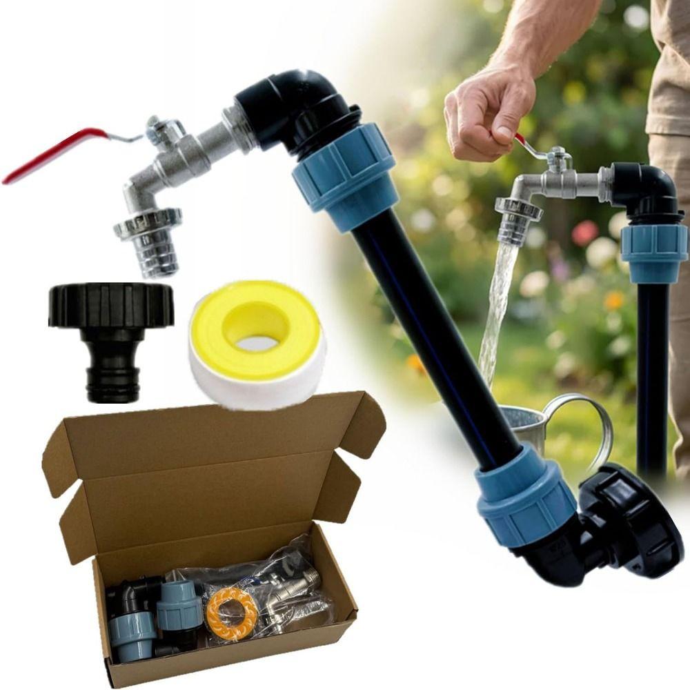 25cm Height Pipe IBC Tank Gooseneck IBC Barrel Heightening Faucet Kit  Outdoor Water Towers