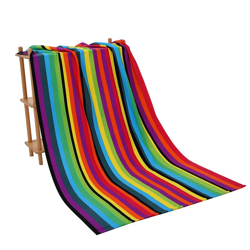 Large Quick-Drying Microfiber Beach Towel with Active Printing
