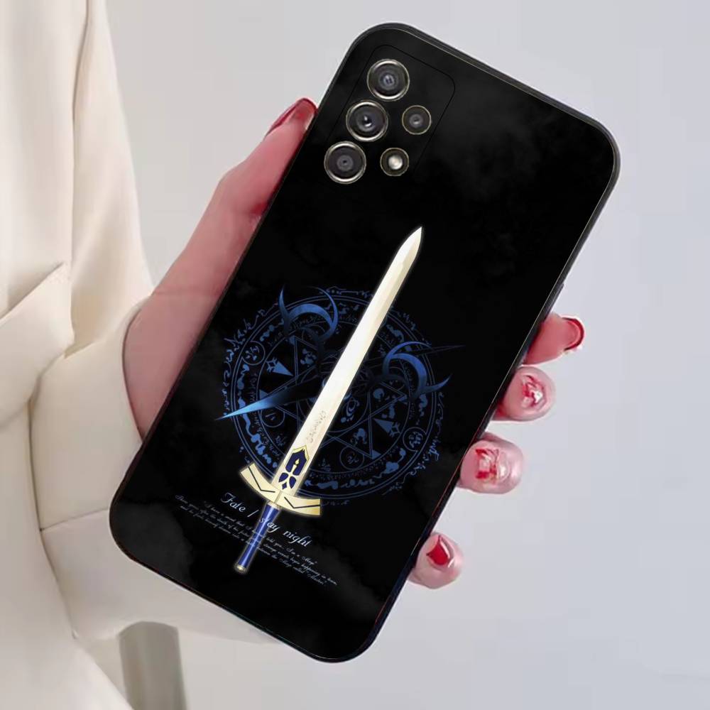 

Game Fate Saber Artoria Phone Case For Samsung S25,S24,S21,S22,S23,S30,Ultra,S20,Plus,Fe,Lite,Note,10,Black Cover Samsung S105G