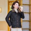 Padded jacket new padded jacket velvet lapel women's clothing autumn and winter short jacket warm padded jacket