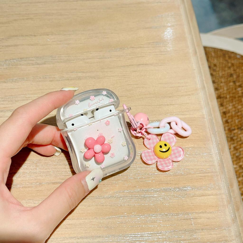 Beautiful Flower Ins 3d Relif Cartoon Wireless Bluetooth Earphone Case For Apple Airpods 3 Pro 2nd 2 1 Cute Charging Box Capa