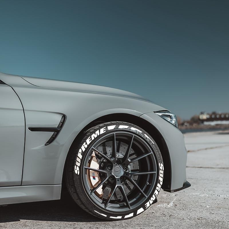 Car and motorcycle tire stickers tire letter stickers English letters 3D stickers