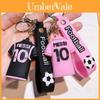 Llavero Colorido de la Camiseta de Messi Llavero Coleccionable Regalo para Fanáticos del Fútbol Ideal Para Cualquier Ocasión
