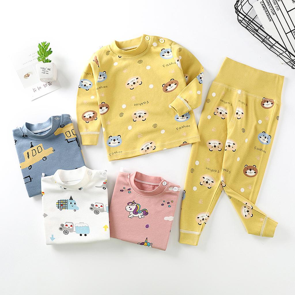 Kinder-Unterwäsche-Sets - Langarm- und Langhosen-Sets Für Jungen, Lässige Pyjama-Sets Für Mädchen Im 2-teiligen Stil