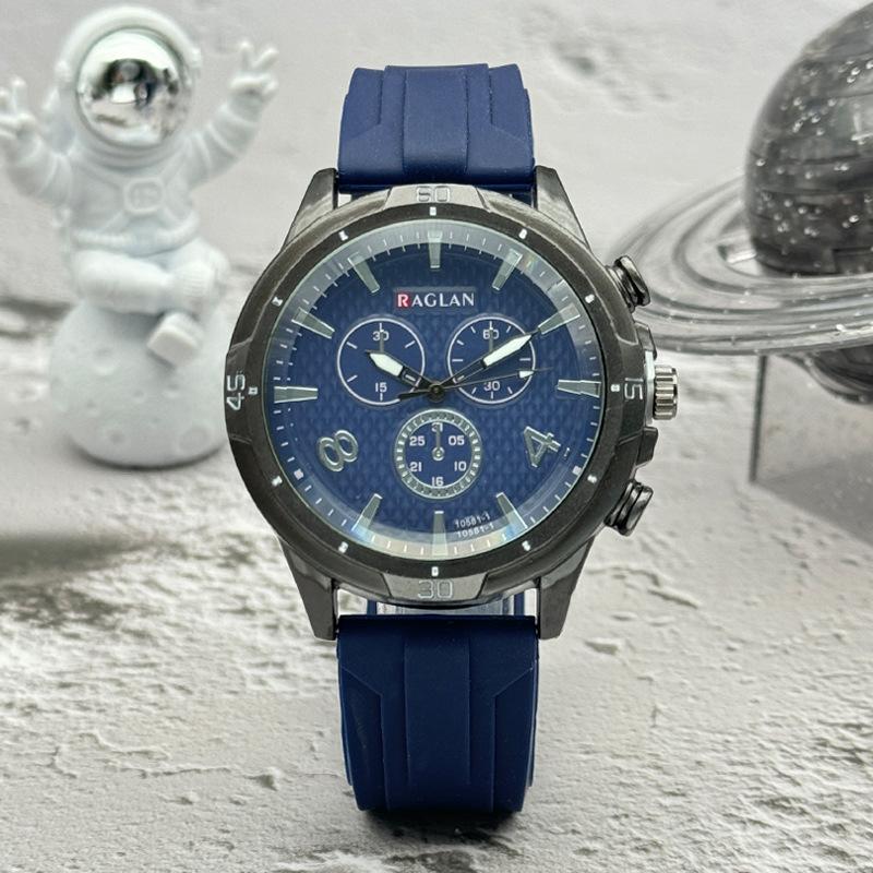 Мужские часы JYL Бизнес Календарь Силиконовый ремешок Blue французские вина