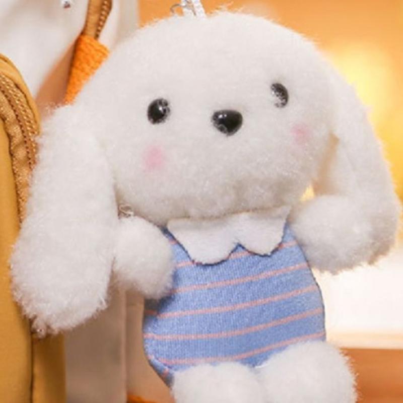 1Pcs Cute Plush Dog Pendant Keychain Pendant Backpack Hanger Car Keychain Accessories Gift