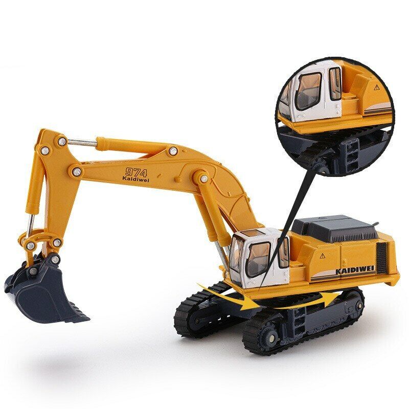 1/87 желтый экскаватор — фото 9