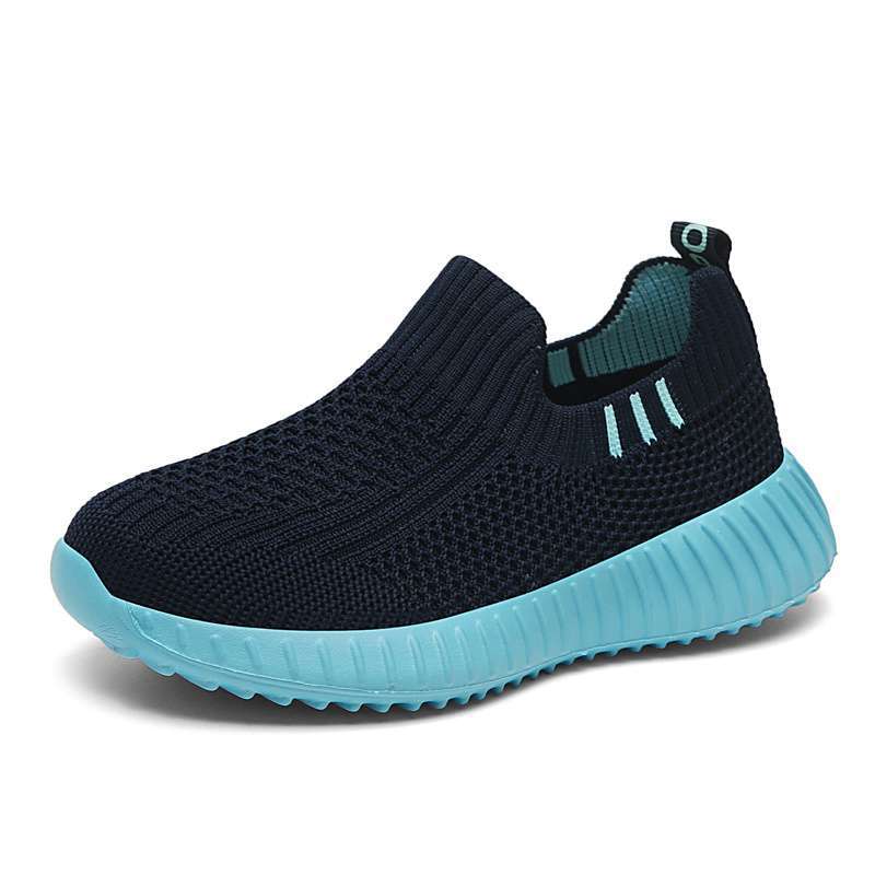 One pedal classmates boys and girls coconut shoes summer mesh breathable primary school students shoes men and women the same trendy shoes women