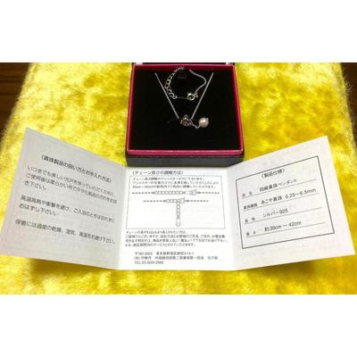 Used TASAKI Akoya Pearl Single Pearl Necklace Noevir Bonus