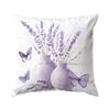 Butterfly Lavender Cushions Pillowcase Printed Polyester 45X45Cm Throw Pillow Cover Decorative Sofa Bed Cushions Pillowslip