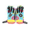 Guanti Resistenti per Mountain Bike Con Punta delle Dita Compatibile Touchscreen Colori Fiamma Arcobaleno Blu Ciambella Uomo Donna