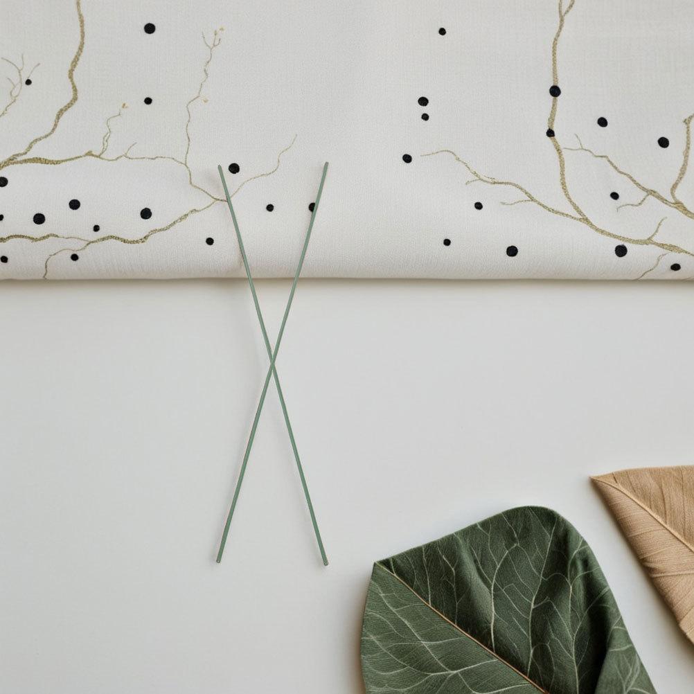 100Pcs Green Floral Iron Wire Stems 30cm Metal Craft Flower Rods DIY Artificial Flower Stems Wedding Floral Arrangement Supplies