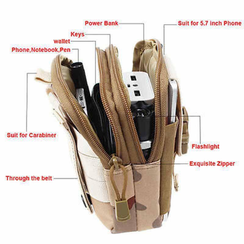 Taktische Mehrzweck-Nylon-Molle-Tasche EDC Utility Gadget Gürtel Hüft-Werkzeugtaschen