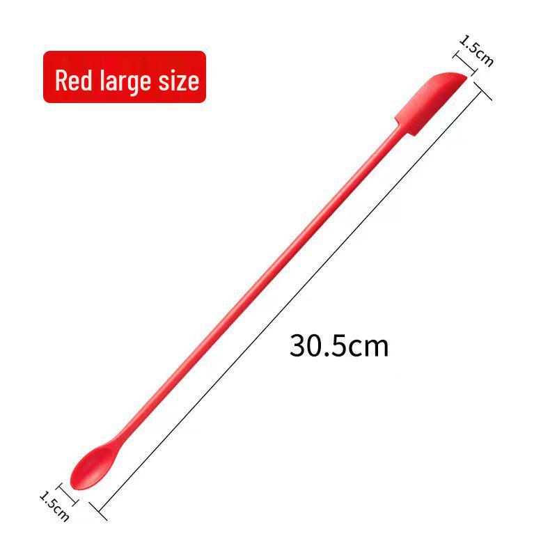 3-Piece Silicone Double-Headed Mini Spatula Set: Cosmetic Digging Tools & Sauce Spreader