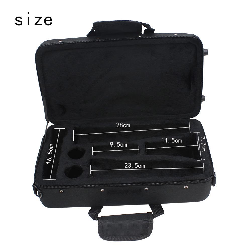 M MBAT Clarinet Suitcase Thicken Black Oxford Waterproof Cloth DIY Parts Musical Protection Box Woodwind Instrument Accessories