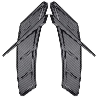 Pair Car Sticker Carbon Universal Side Fender Air Flow Wing Vent Cover Car Body Moldings Trim Decorative Exterior Accessories