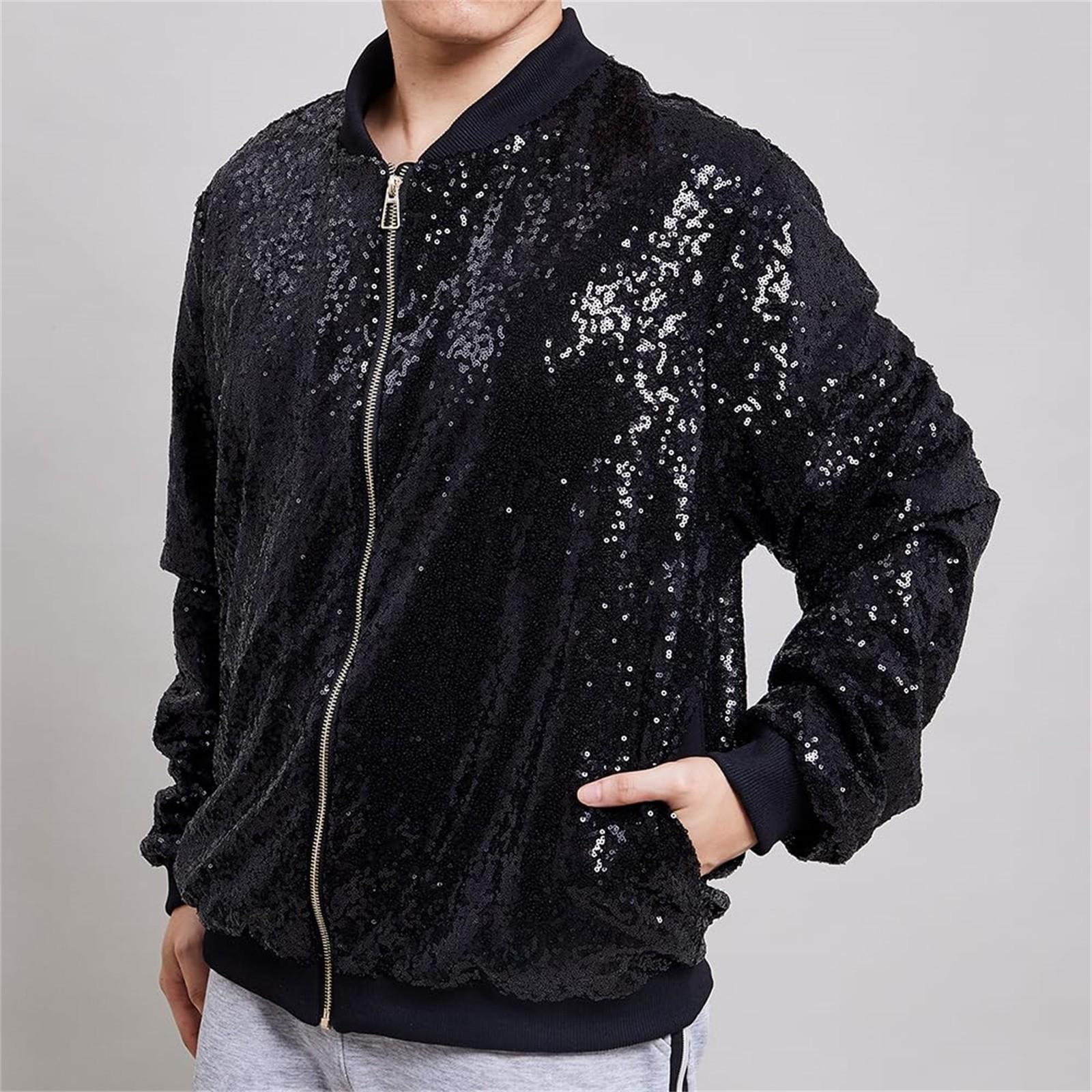 

Мужская куртка с пайетками, праздничное пальто, праздничный наряд, флип-бейсбольная форма с пайетками для концерта XXL красный